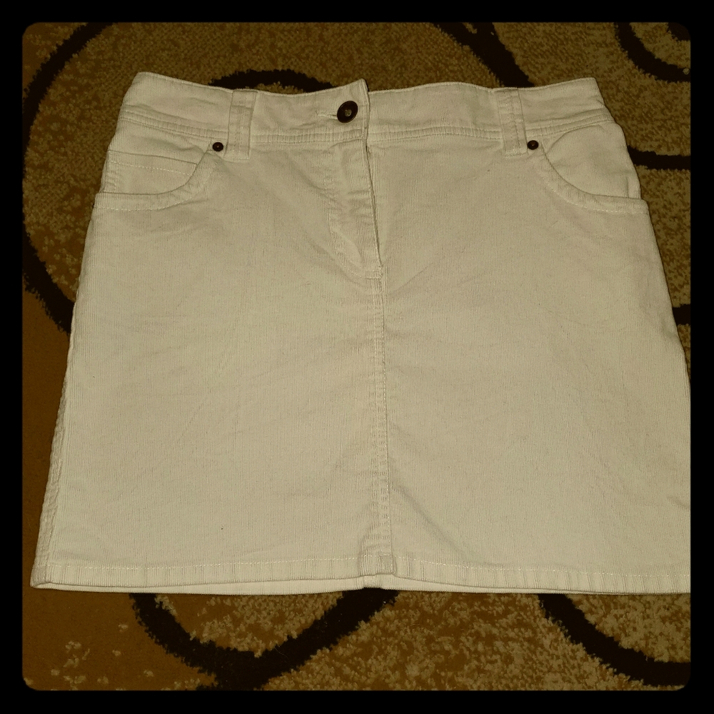 ❤ Tommy Hilfiger corduroy white skirt
